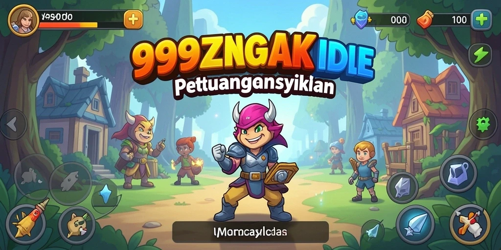 Tangkapan layar gameplay <strong>999ZK</strong> yang menunjukkan kemajuan karakter dalam mode <strong>Idle</strong>.