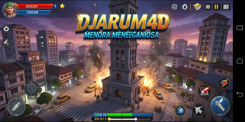 Gameplay DJARUM4D yang menarik dalam pertahanan menara melawan musuh.
