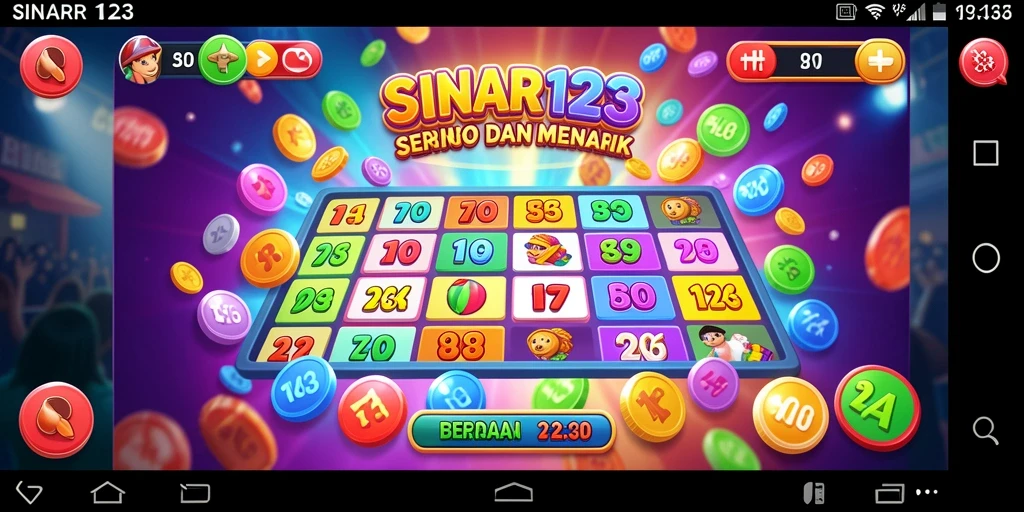 Screenshot gameplay SINAR123 yang menunjukkan suasana Bingo yang menyenangkan.