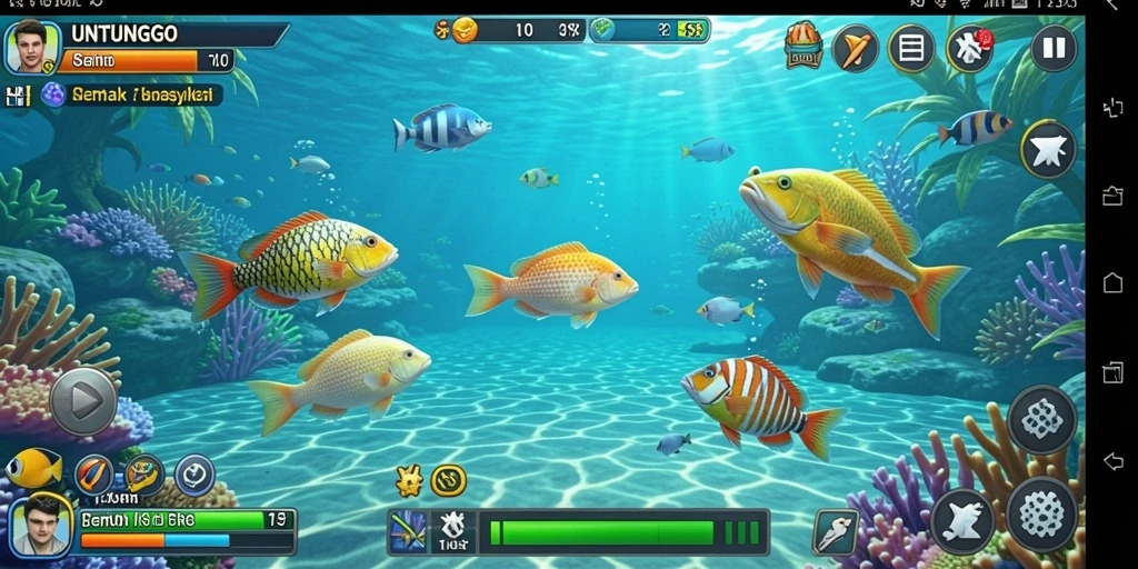 Gameplay seru menembak ikan dengan grafis yang menawan.