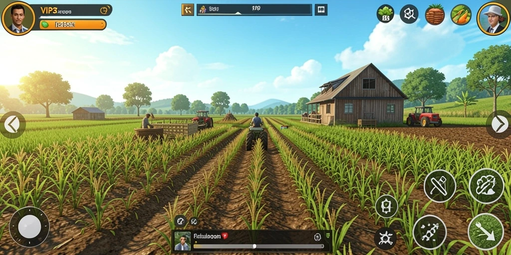 Tangkapan layar menunjukkan gameplay seru dan aktivitas berkebun di VIP333.